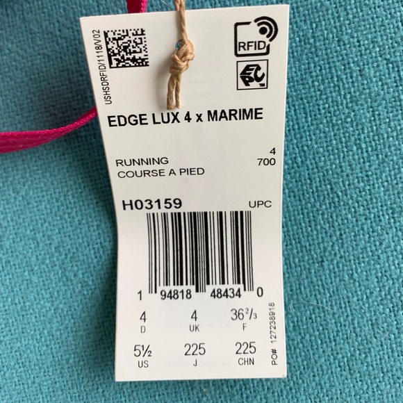 Adidas Women's Red and Pink EDGE LUX 4 X MARIMEKKO Fashion Sneakers 5-1/2M NWT - Picture 7 of 7